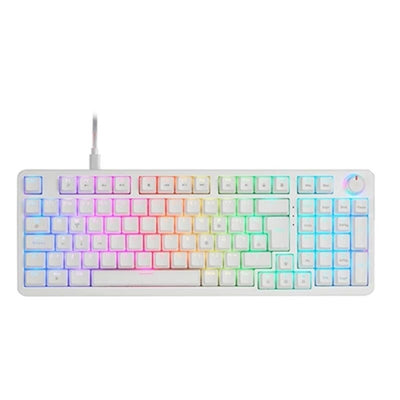 Gaming Keyboard Mars Gaming MKPROWBES White Spanish Qwerty-0